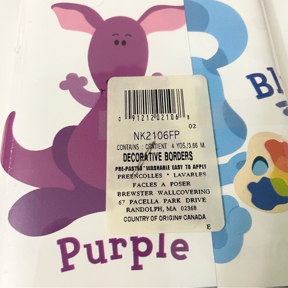 Vtg 2003 Nickelodeon Blues Clues Wallcovering Decorative Borders Lot of 3 - Picture 7 of 16